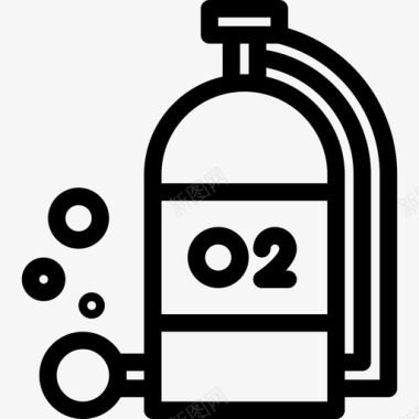 氧气瓶氧气瓶户外活动第2部分图标图标