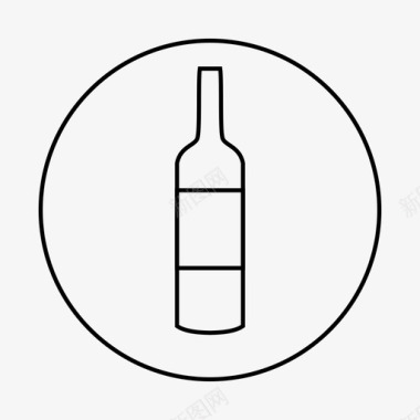 瓶装酒白葡萄酒糖图标图标