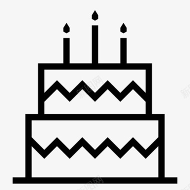 生日蛋糕甜品食物图标图标