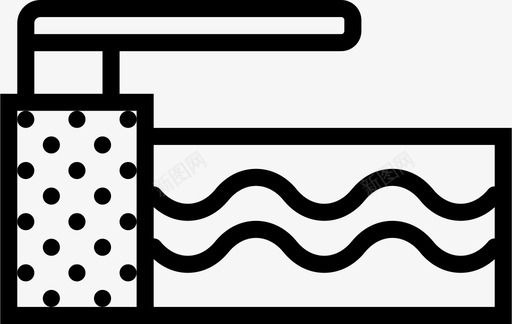 新开班跳水板低潜水上安全图标图标