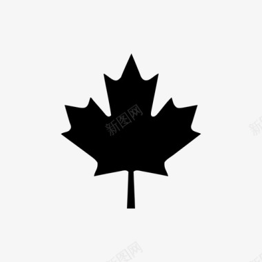 枫叶加拿大森林图标图标