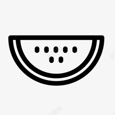 西瓜种子果皮图标图标