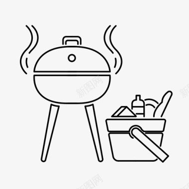 烧烤烟熏土豆图标图标