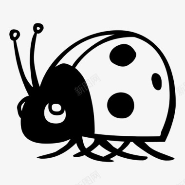 害虫瓢虫艺术品甲虫图标图标
