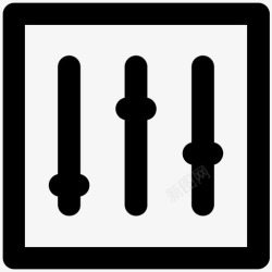 工程竣工庆典均衡器声音设置平滑图标高清图片