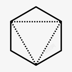 数学等式八面体空气骰子图标高清图片