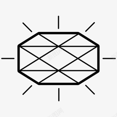 宝石闪光闪耀图标图标