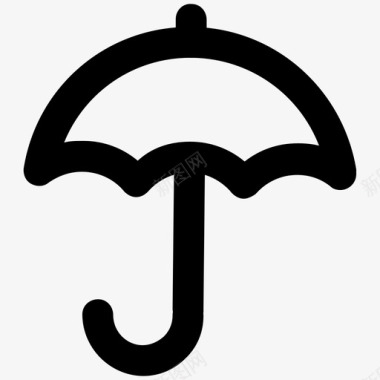 遮阳伞伞覆盖阳伞图标图标