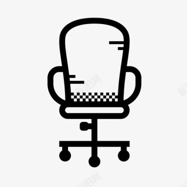 办公椅可调节椅滚动椅图标图标