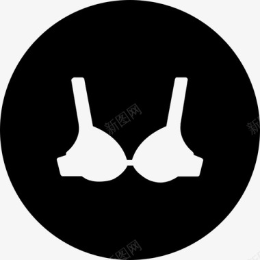 胸罩衣服和鞋子图标图标