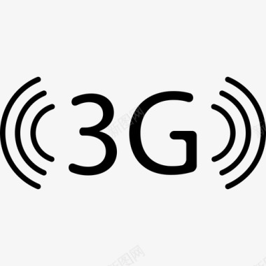 3G信号标志接口手机图标图标