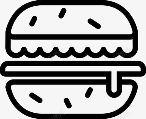 汉堡包美味佳肴图标图标