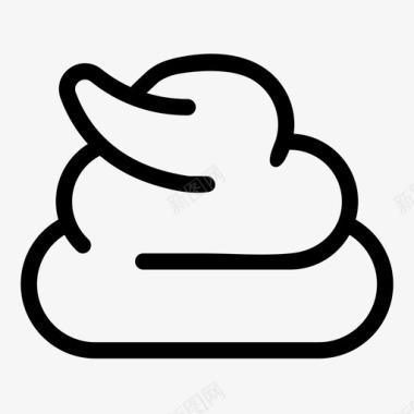 垃圾删除图标大便废物垃圾图标图标