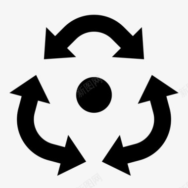 向左旋转循环开始旋转图标图标