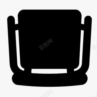 椅子椅子俯视图座椅头顶图标图标