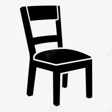椅子靠背家具图标图标