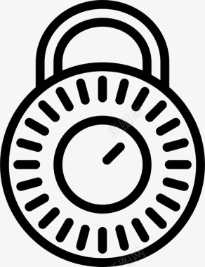 排球标志组合锁关闭密码图标图标