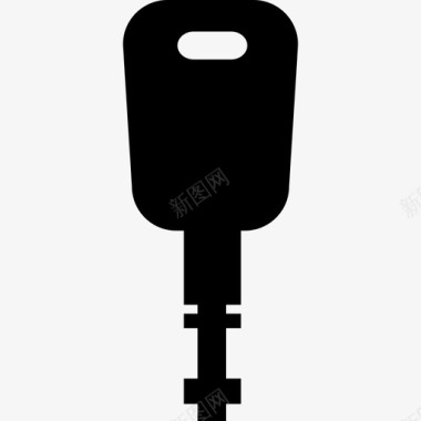 黑色现代钥匙形状形状钥匙图标图标