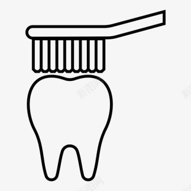 打蜡机牙刷牙科护理牙医图标图标