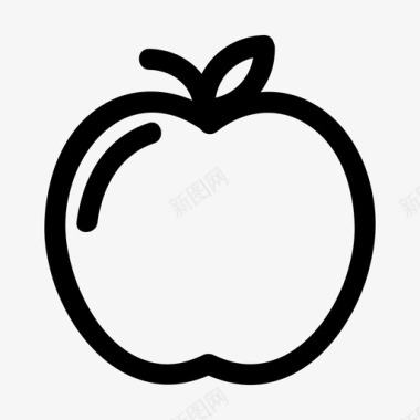 农产品苹果农产品有机图标图标