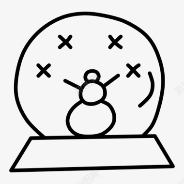 圣诞雪人雪球国家象征民族自豪图标图标