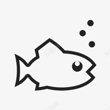海鲜绿色食品鱼金鱼古比图标图标