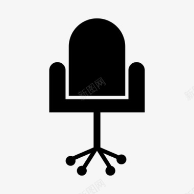 办公椅家具手图标图标