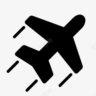 飞机物流高空图标图标
