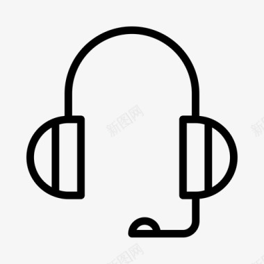 耳机转换线耳机耳廓耳朵图标图标
