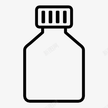 实验室实验小药瓶瓶子容器图标图标