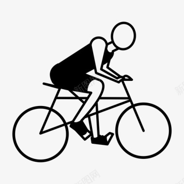 公路自行车赛公路自行车骑行图标图标