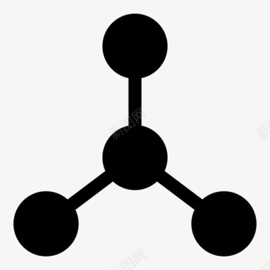 生物分子地铁站中心连接图标图标