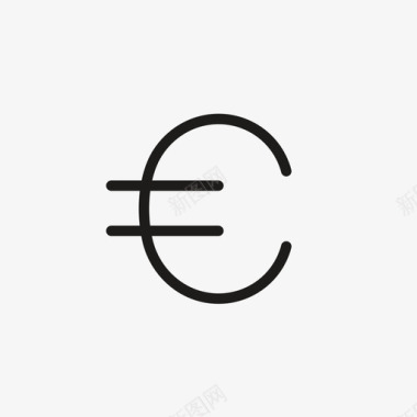 欧元图标欧元硬币货币图标图标