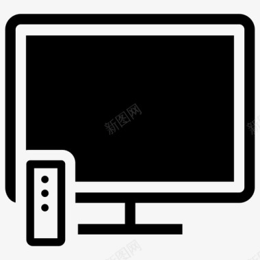 显示器电视电视机节目图标图标