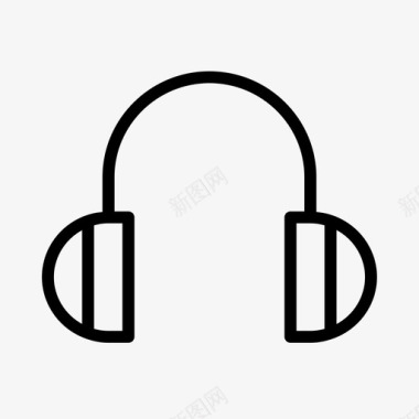 耳机转换线耳机音频电缆图标图标