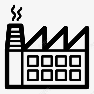 设计房屋工厂建筑公司图标图标