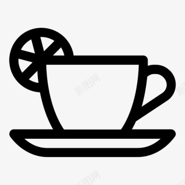 茶杯井茶茶具图标图标