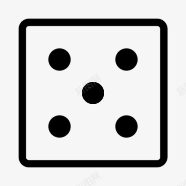 骰子方块圆圈图标图标