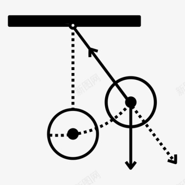 平衡法钟摆秒分图标图标