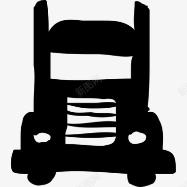 卡通汽车卡车汽车货物图标图标