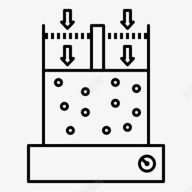 动力100压力科学推动图标图标