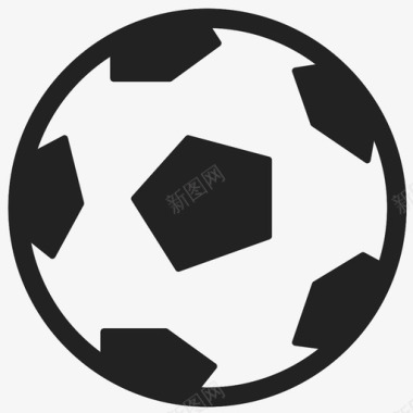 足球体育团体运动图标图标