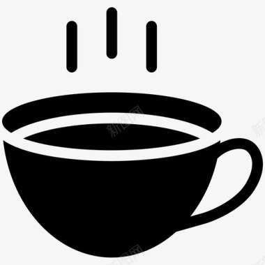 冷热饮海报茶杯热茶热饮图标图标