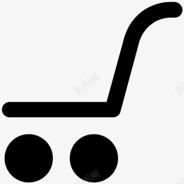 购物车衣服大胆的固体图标图标