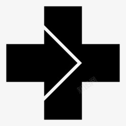 急救站医院十字标志图标高清图片