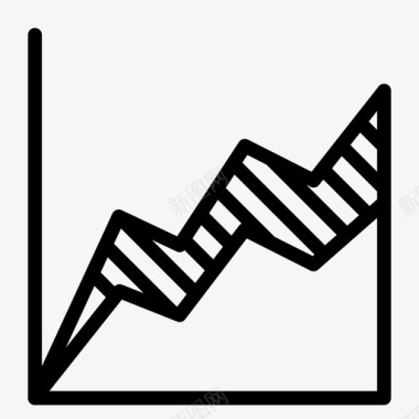 预测面积图统计报表图标图标