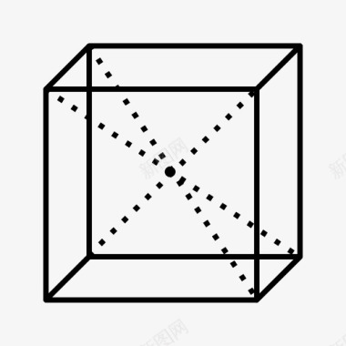 辅导班数学立方体直线相交图标图标