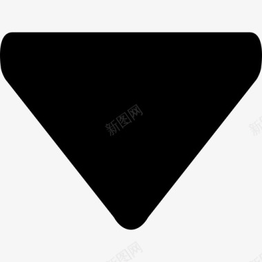 下箭头黑色三角形变体符号箭头coolicons图标图标