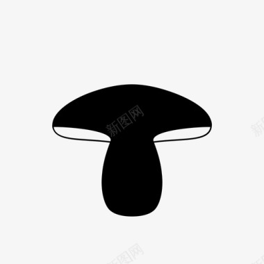 凸形字蘑菇鳃真菌图标图标