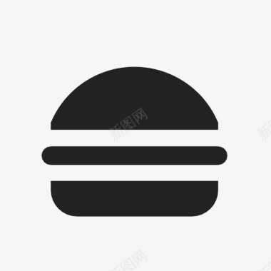 汉堡包包子快餐图标图标